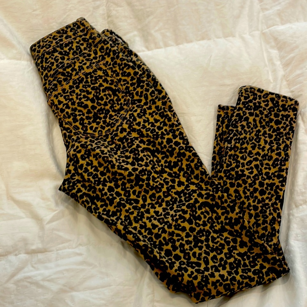 Cheetah print universal thread size 2 jeans